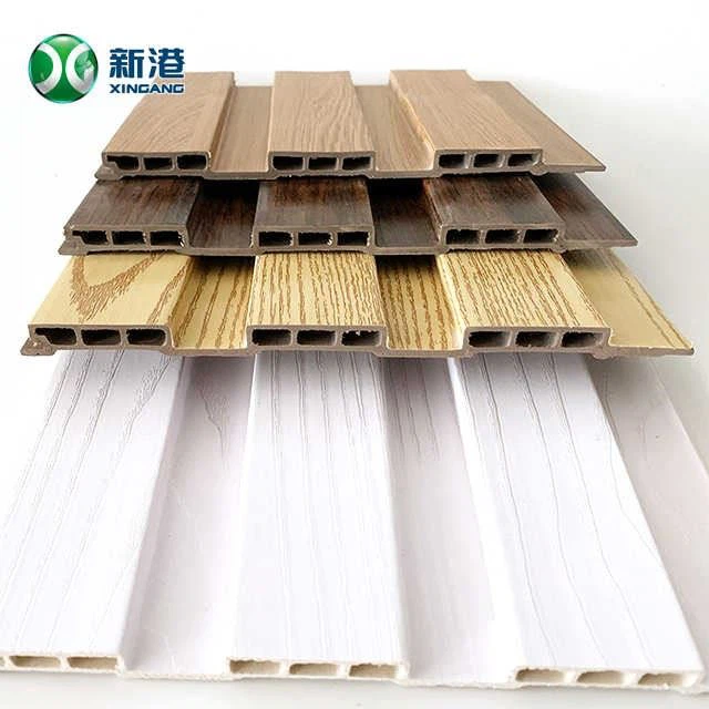 Easy Install Walnut Eco Wood Laminate Decorative Wall Cladding WPC Panel