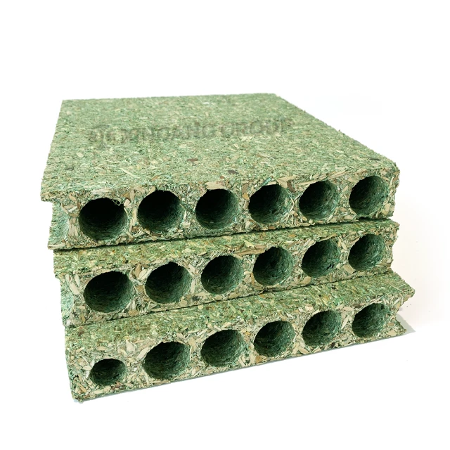 چوڑائی 800-1300ملی میٹر کھوکھلا پارٹیکل بورڈ/ٹیوبلر چپ بورڈ